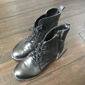 Steve Madden black leather boots